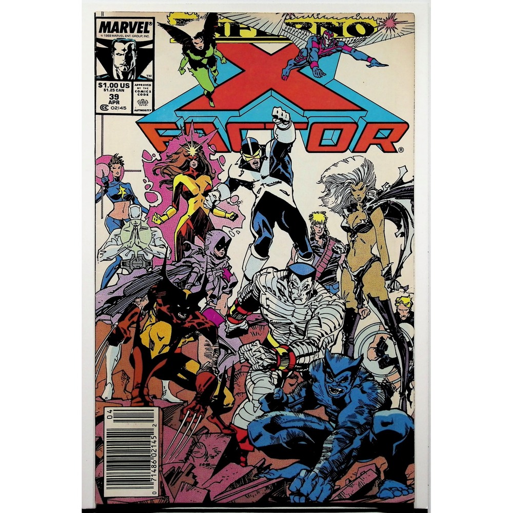 Marvel X-Factor Comic Book Issue #39 Newsstand X-Men Mr. Sinister‎ Inferno VF